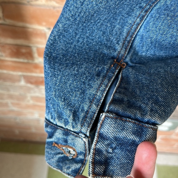 Wrangler Vintage men’s trucker Sherpa lined jacket with corduroy collar sz XXL - Picture 11 of 14